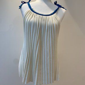 See by Chloe pleated sleeveless top with shoulder ties